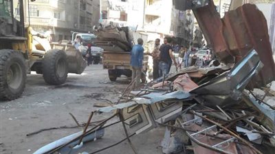 رفع وإزالة 1421 إشغال طريق في حملة مكبرة بالبحيرة