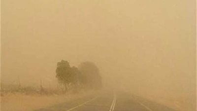 الفرافرة بالوادي الجديد تتعرض لرياح ترابية وأمطار خفيفة