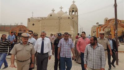 مدير أمن المنيا يتفقد الاستعدادات الأمنية لمولد السيدة العذراء