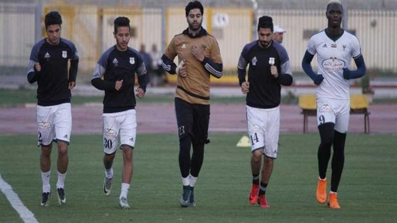 المصري يختتم تدريباته
