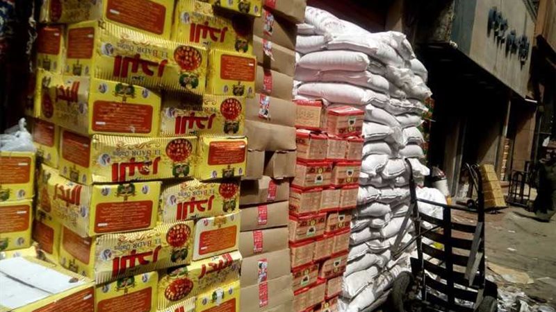 ضبط سلع مجهولة المصدر