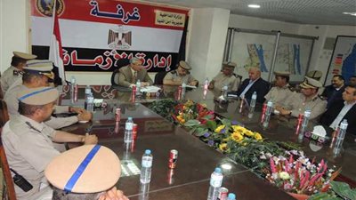 مدير أمن المنيا يراجع الخطط الأمنية لتأمين مولد العذراء