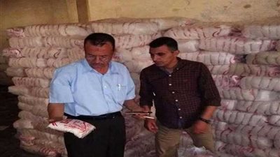 ضبط 22 طن سكر تمويني وسمن نباتي في حملة تموينية