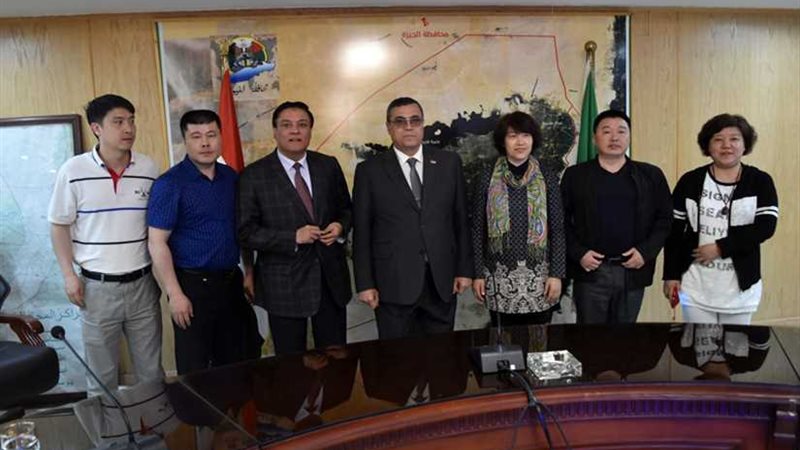 محافظ الفيوم ووفد