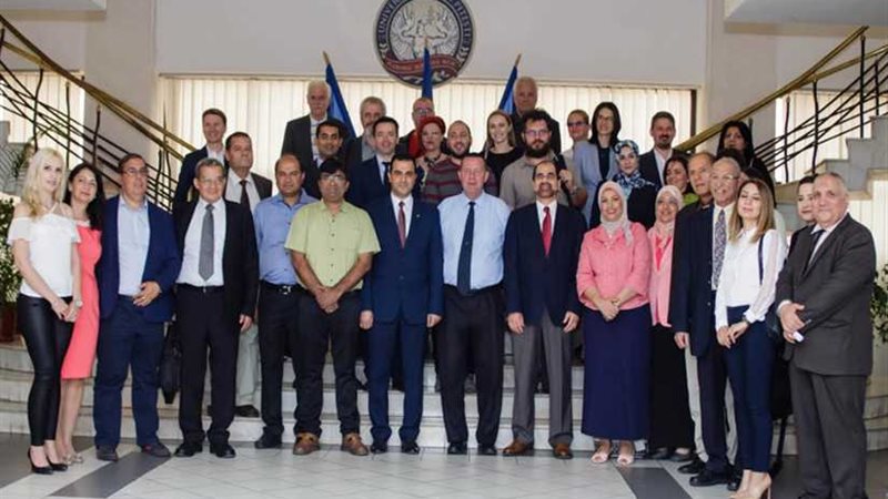 وفد من جامعة المنصورة