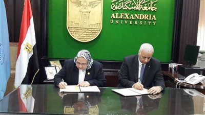 بروتوكول تعاون بين جامعة الإسكندرية ومدينة الأبحاث العلمية لدعم أبحاث مرض السرطان