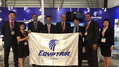 مصر للطيران تشارك في معرض الشحن بـ