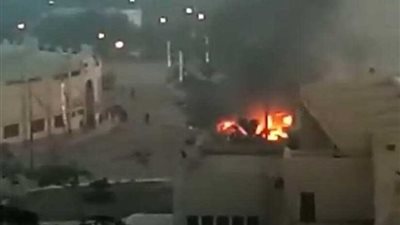 حريق بالقرية الأولمبية بجامعة المنصورة