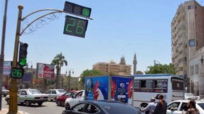 رفع كفاءة 11 إشارة مرورية بشوارع المنيا