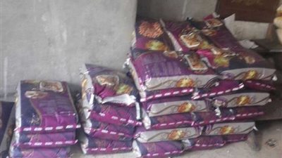 ضبط 30 طن مواد غذائية مجهولة المصدر في عين شمس.. صور