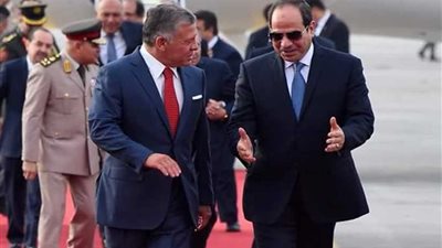 المتحدث الرئاسي: الرئيس السيسي والملك عبد الله الثاني عقدا جلسة مباحثات تناولت أزمتي سوريا وفلسطين..(صور)