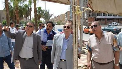 محافظ الإسماعيلية يتفقد تجميل الميادين الرئيسية بحي ثالث