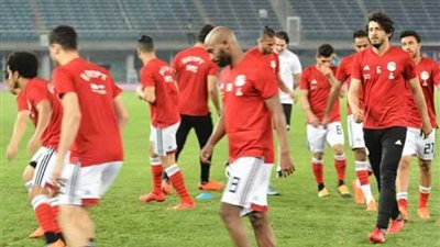 المنتخب الوطني يؤدي مرانه استعدادا لودية الكويت ( صور)