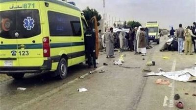 إصابة 11 شخصًا بينهم أمينا شرطة في حادثين ببني سويف