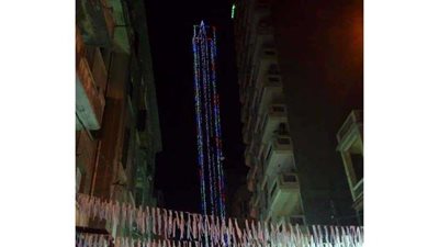 شاهد أكبر فانوس بالوطن العربي إسكندراني.. فيديو وصور