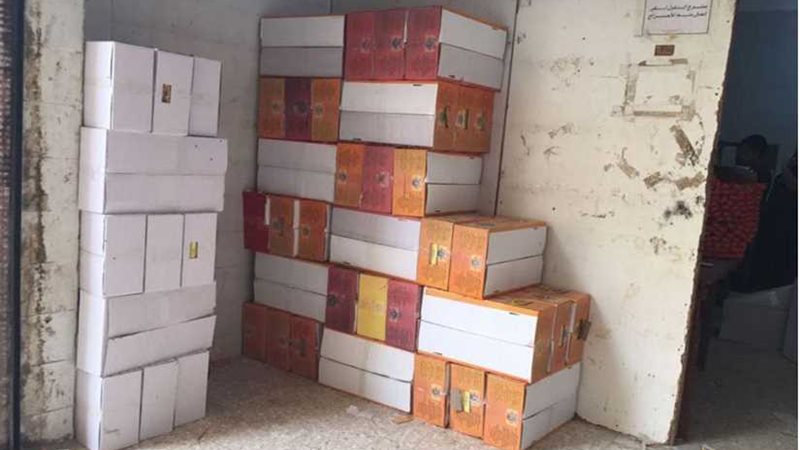 ضبط 16 طن دقيق مجهول