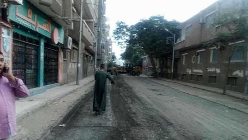 استكمال أعمال الرصف