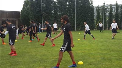 منتخب مصر يؤدي أول مران صباحي في إيطاليا استعدادًا لمواجهة كولومبيا (صور)