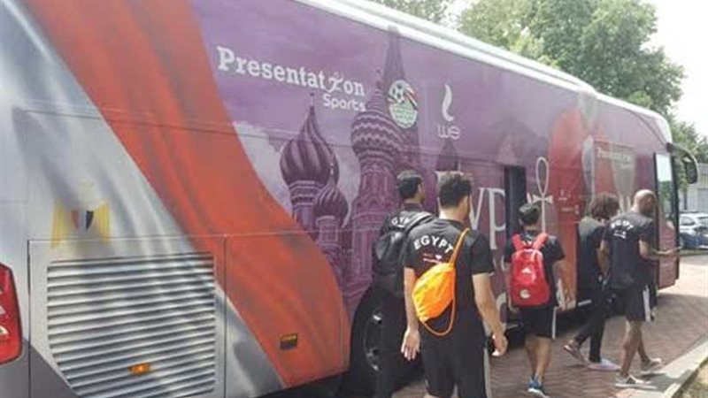 حافلة منتخب مصر تثير