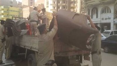 إزالة 437 إشغال طريق بالبحيرة