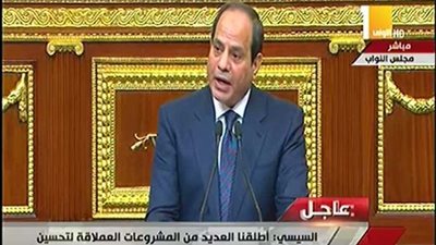 السيسي يشيد بدور الأزهر والكنيسة المصرية (فيديو)