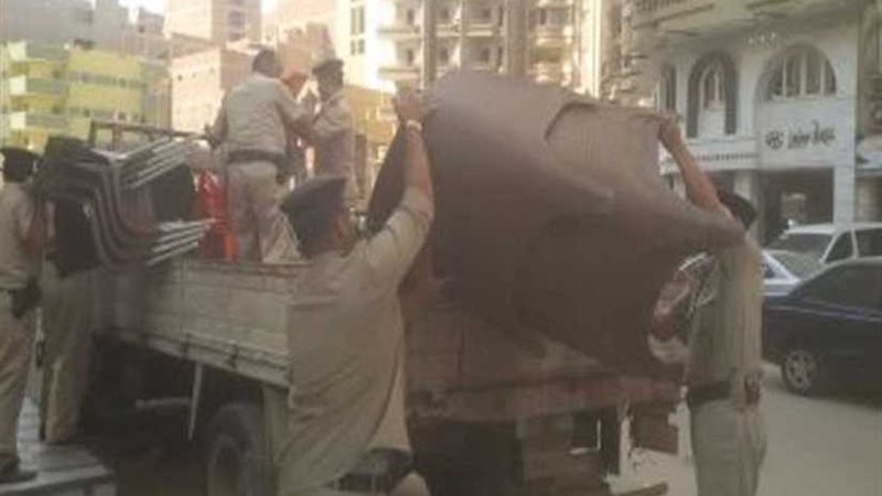 إزالة 437 إشغال طريق