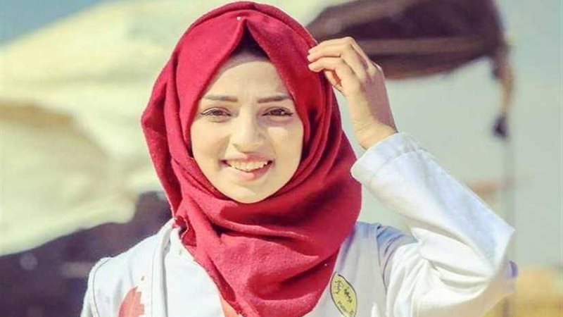 استشهاد مسعفة فلسطينية