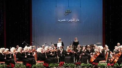 رقصة السيف مع ملك الجبل فى حفل اوركسترا النور والأمل بدار الأوبرا