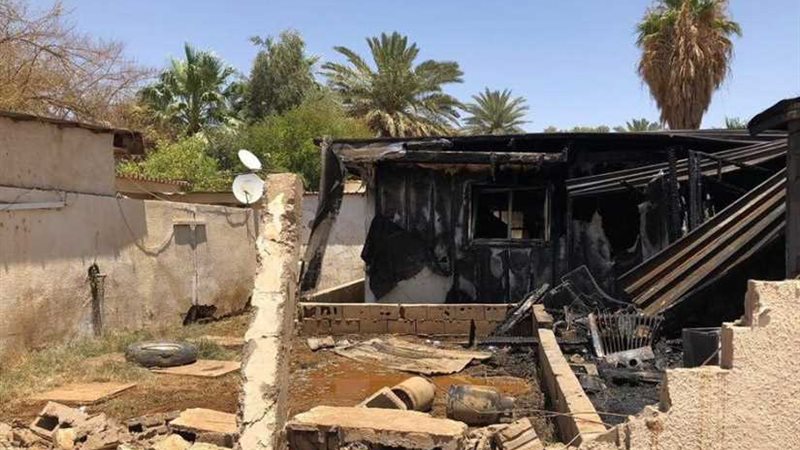 حريق يلتهم 5 بنات