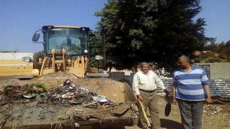 رفع 120 طن مخلفات