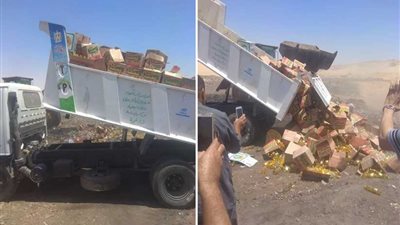 إعدام 9960 زجاجة زيت غير مطابق بديروط.. صور