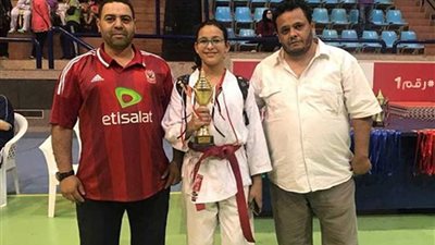 نور الرحمن تتوج بذهبية بطولة الأهلي الرمضانية للكاراتيه