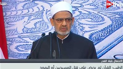 الطيب: لا توجد آية في القرآن تدعو إلى قتل اليهود والنصارى (فيديو)