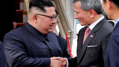 حراسة زعيم كوريا الشمالية في سنغافورة تثير انتباه وسائل الإعلام.. 