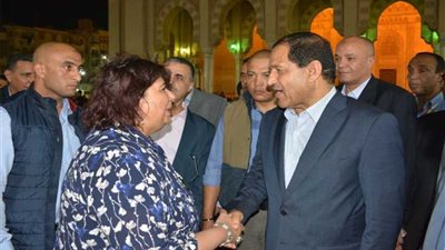 محافظ الغربية يستقبل وزيرة الثقافة بمسجد البدوي في طنطا (صور)