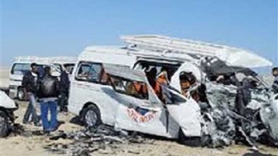 إصابة 14 في حادث مروع بالطريق الزراعي بكفر الدوار