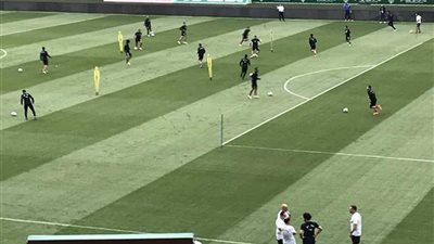 منتخب مصر يواصل تدريباته تحت الأمطار