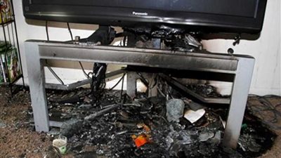 إصابة طفلة بحروق متفرقة لاشتعال التليفزيون بالبحيرة