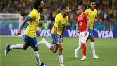 كوتينيو يتقدم للبرازيل بهدف رائع في شباك سويسرا