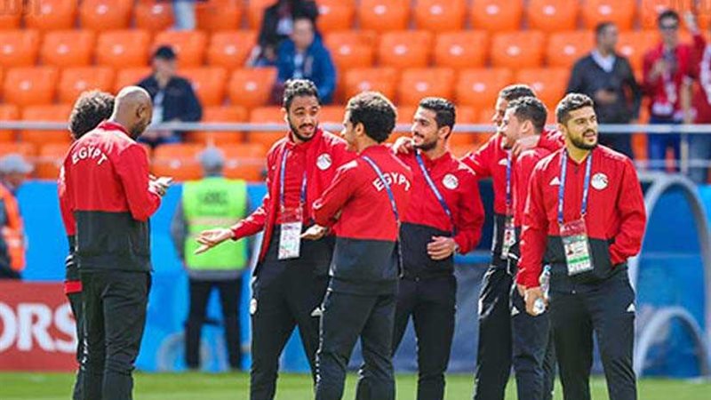 منتخب مصر يصل ملعب
