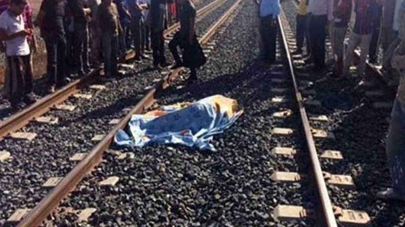 قطار المنصورة يدهس