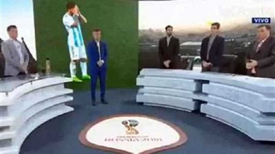 دقيقة حداد فى التلفزيون الأرجنتيني عقب الخسارة 