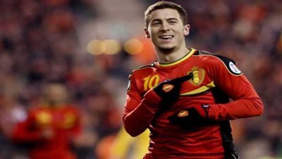 هازارد يفوز بجائزة أفضل لاعب في مباراة بلجيكا وتونس