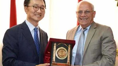 محافظ بورسعيد يلتقي السفير الكوري الجنوبي الجديد