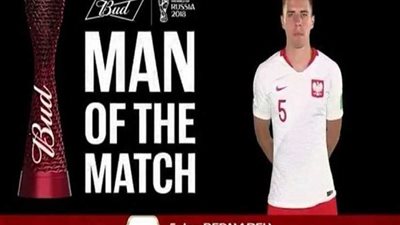 يان بيدناريك أفضل لاعب بمباراة بولندا واليابان في كأس العالم