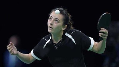 دينا مشرف تفوز بميدالية ذهبية في منافسات تنس الطاولة بدورة