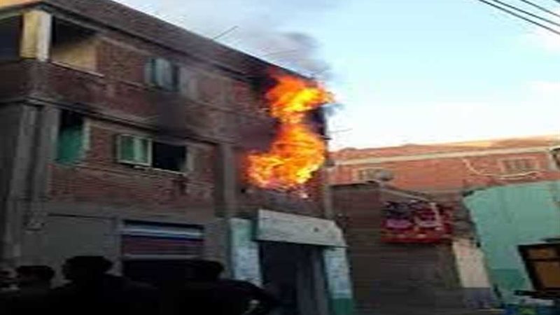 نشوب حريق في 4 منازل