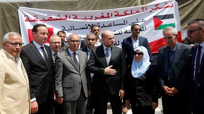 قافلة مساعدات غذائية مغربية تصل إلى رام الله