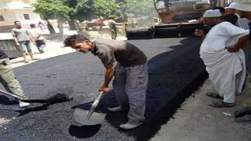 الانتهاء من رصف طريق