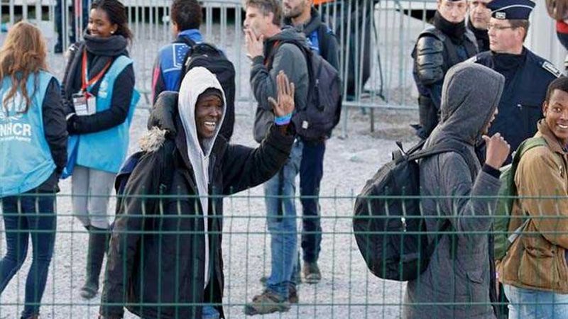 مجموعة من المهاجرين